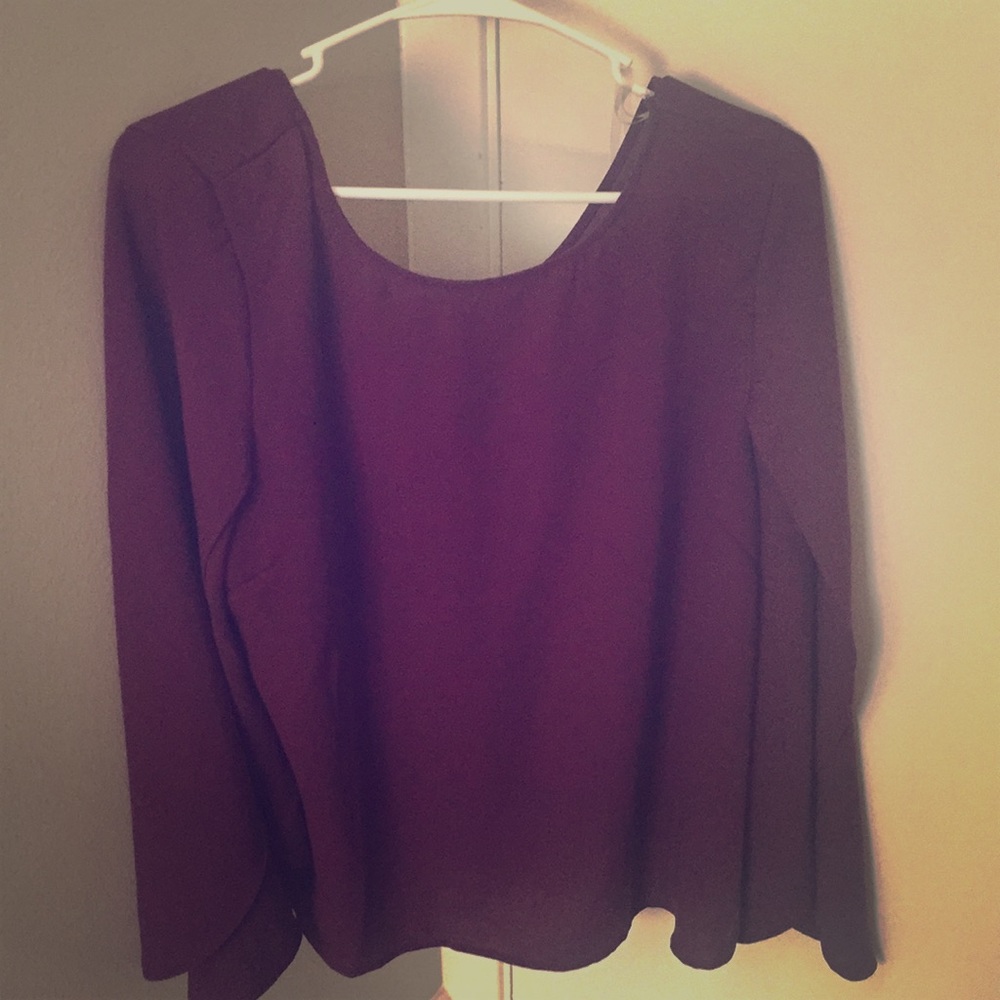 Violet batwing blouse